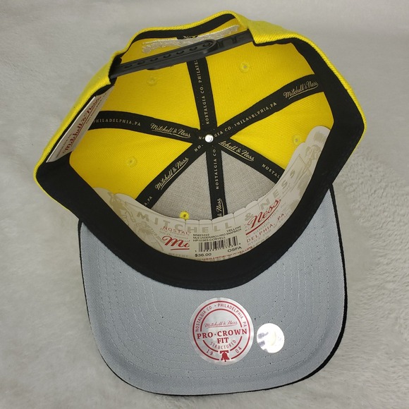 Columbus Crew Mitchell &‎ Ness MLS Pro Fit Snapback Hat Cap Yellow Black NWT - Picture 9 of 9